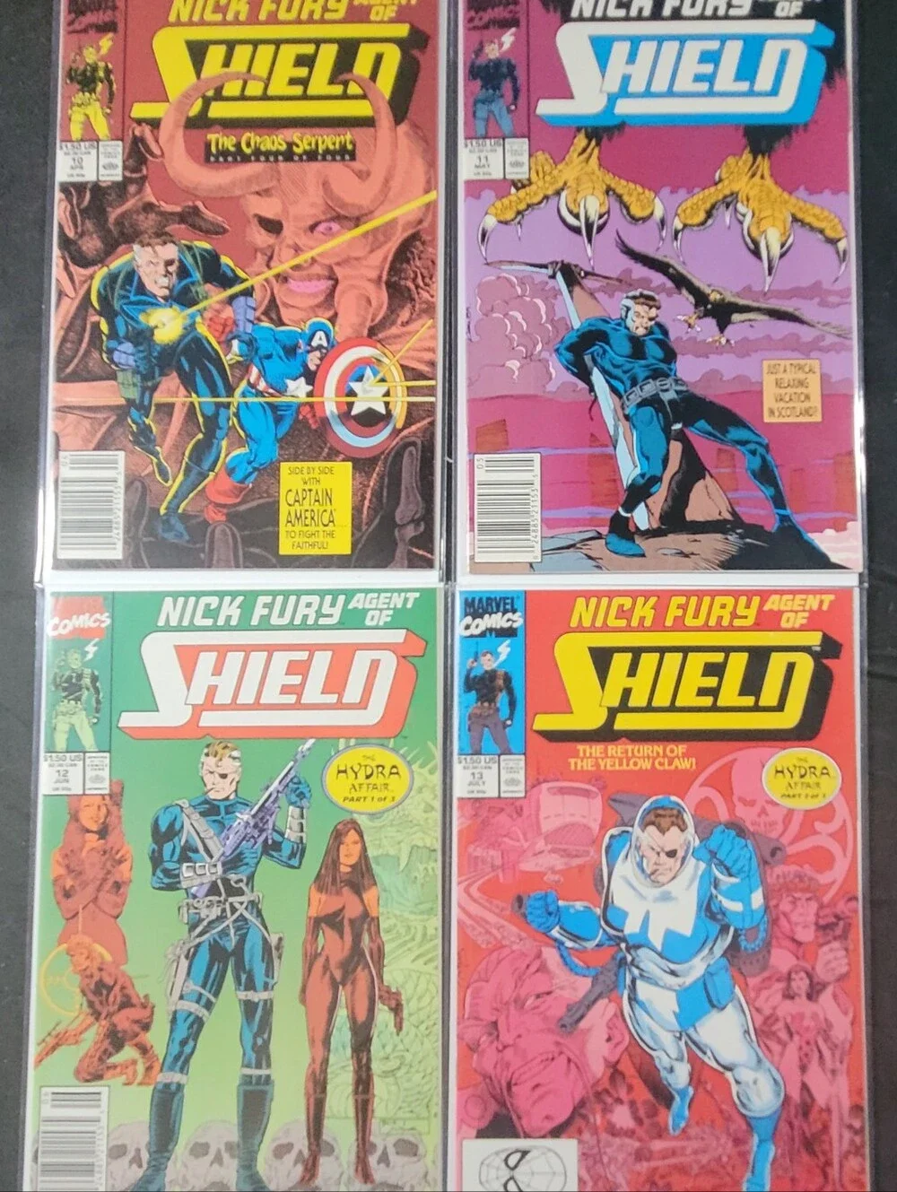 1989 Marvel Nick Fury Agent of S.H.I.E.L.D. Comic Book Lot of 26